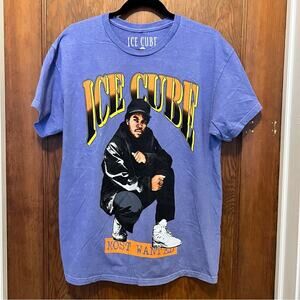 NWOT Ice Cube Official‎ Most Wanted Graphic Rapper T Shirt  Large Purple